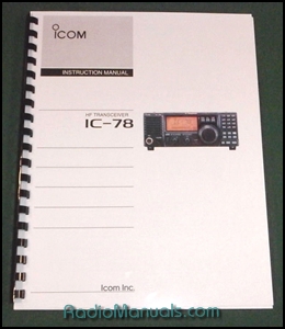 Icom IC-78 Instruction Manual - Click Image to Close